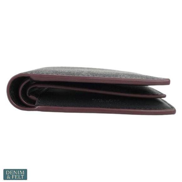 Coach CR899 Crossgrain Leather Wallet with Removable Insert Black Logo NEW/NWT - Picture 6 of 12